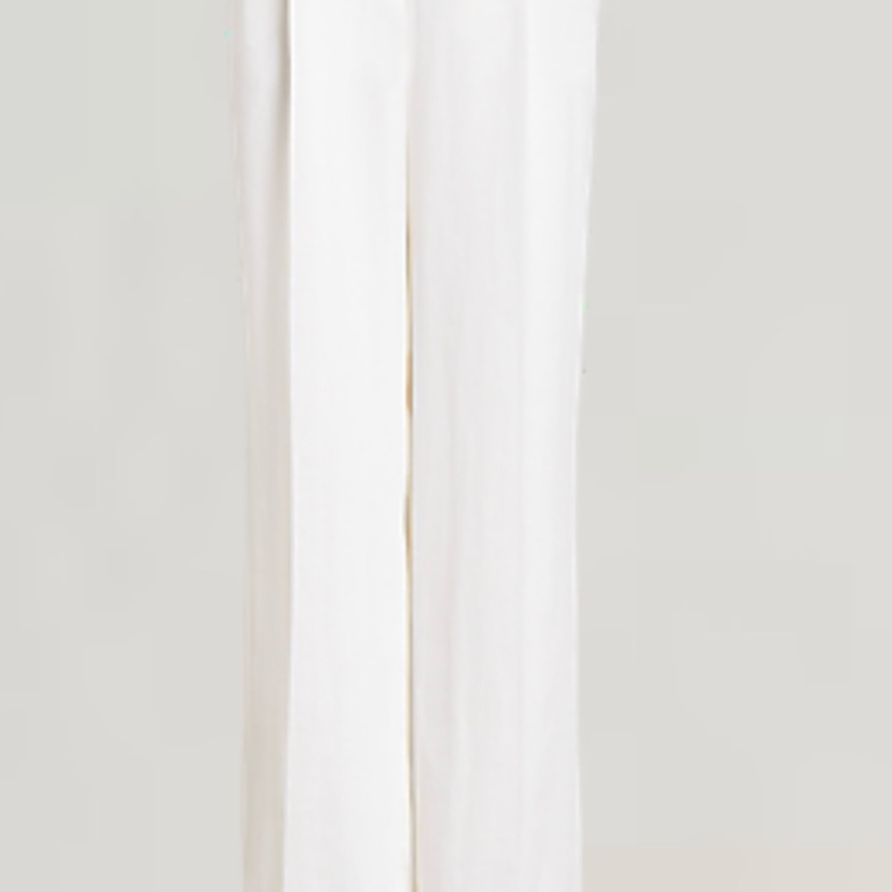 Ralph Lauren Purple Label collection women's Stamford Pleated 100% Linen Pant